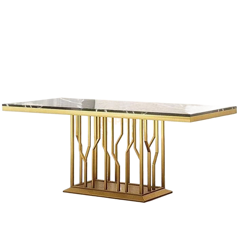 Marble Top Home Hotel Restaurant Dessert Shop Console Table 1800 Big 10 Person Dining Table