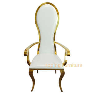 Decor Gorgeous Designing Wedding Metal Frame Chair High Back Royal King Throne Chairs for Party Event Hotel Banquet Armchair