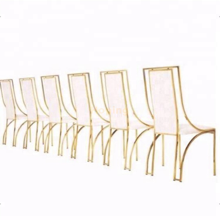 Home Furniture Fancy Banqueting Outdoor Event White and Gold Restaurant Chairs