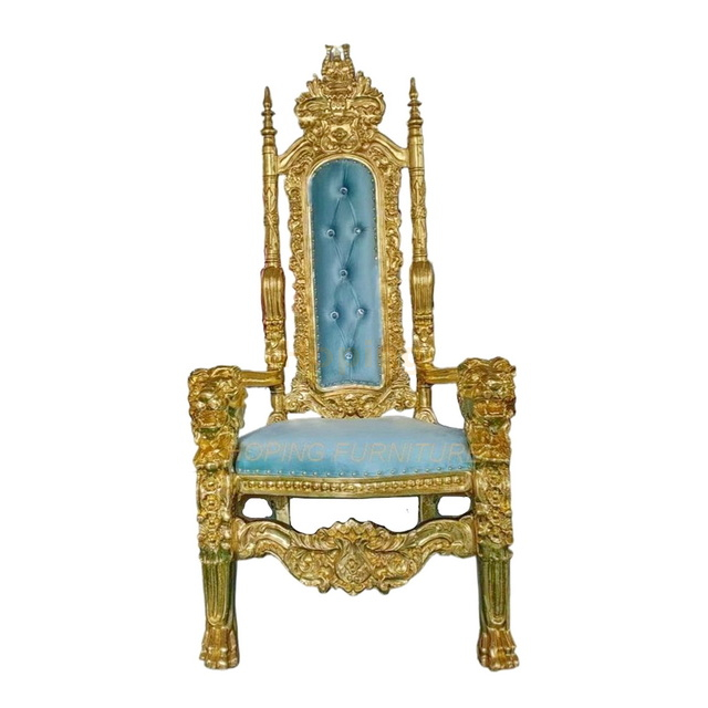 Exquisite Throne Chairs Luxury High Back Wedding Chairs King and Queen Chairs Banquet