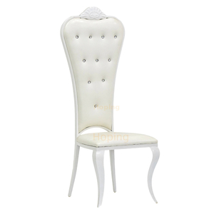 High Back Silver Stainless Steel Dining Chair for Banquet Wedding Event Hotel Dining Chair