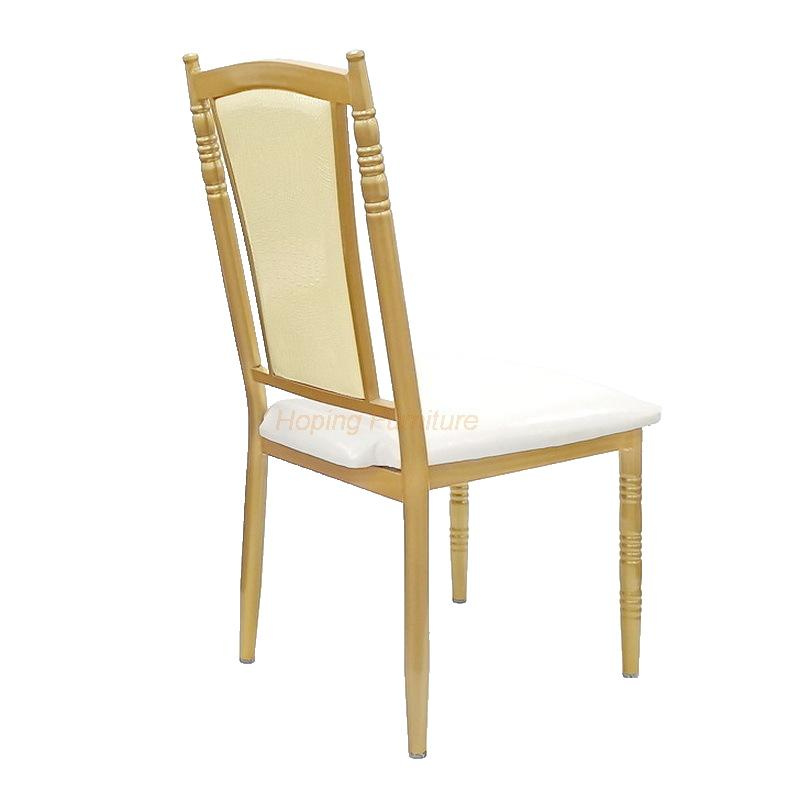 New Chaise De Banquet Model Factory Wholesale Metal Chair Chrome Kind Wedding Dining Chair