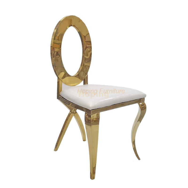 Modern Stainless Steel Home Furniture Set Table Dining Chair Metal Legs Long Table Gold Metal Leg Oval Back Painted Dining Chairs White Wedding Seating Chair