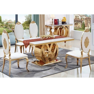 Rectangle Modern Dinette Sets Banquet Table Furniture for Wedding Chair Restaurant