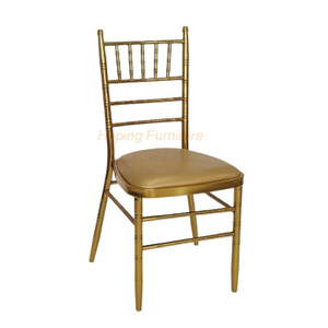 Popular Available Event Wedding Furniture Banquet Stacking Metal Chiavari Dining Chair
