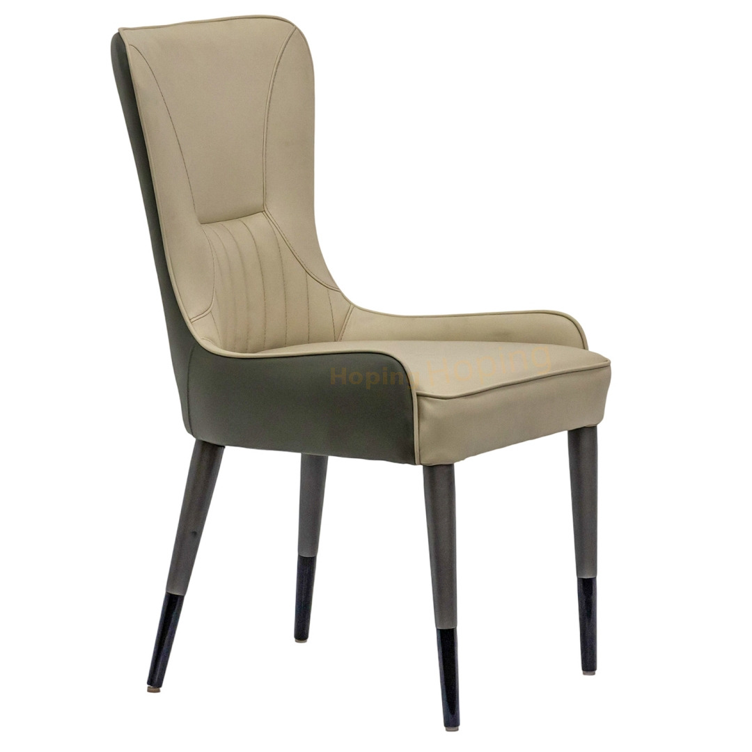 Nordic Italian Style Dining Chair Light Luxury High-End Feel Simple Casual Backrest Home Use Metal Hotel Restaurant Dining Chair