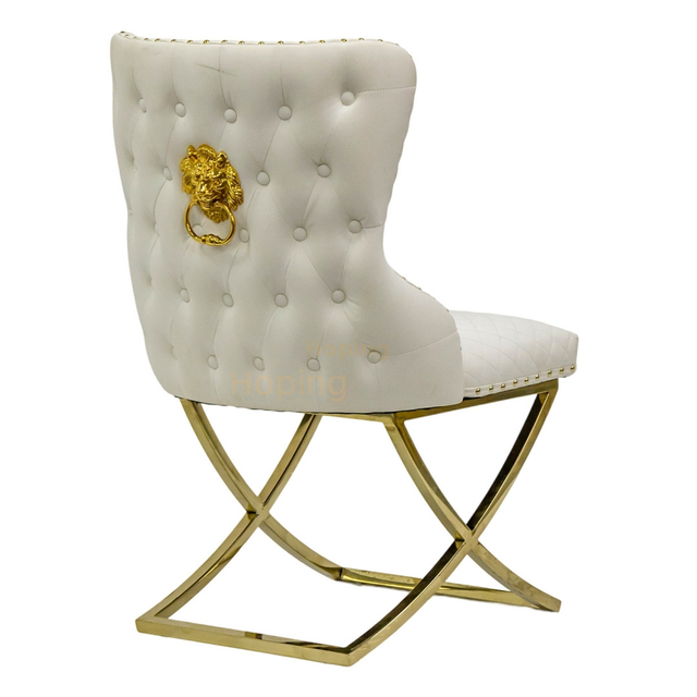 Modern Comfort Fabric Velvet Nordic Dining Room Chair Office Chair with Stainless Steel Metal Legs