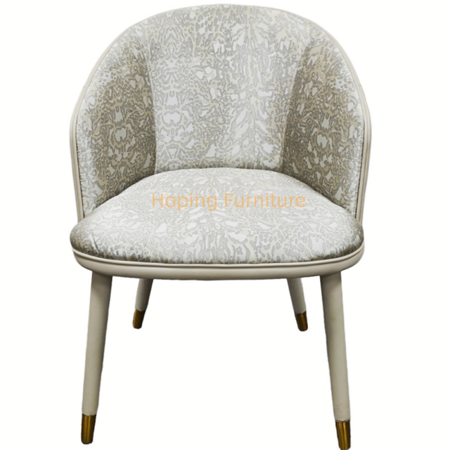 High Quality New Design Restaurant Furniture Berge Flower Texture Chair Restaurant Living Room Armrest Cafe Sofa Chair