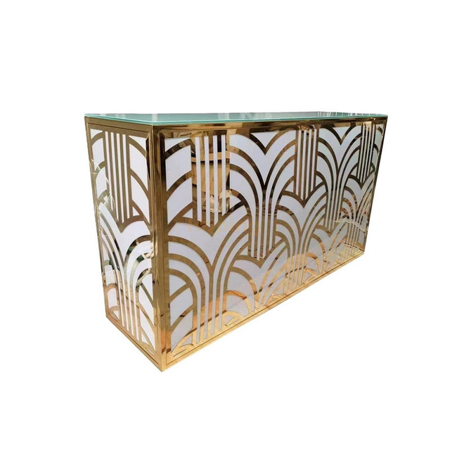 Narrow Hallway Dressing Desk Stainless Steel Dining Table Hotel Bedroom Console