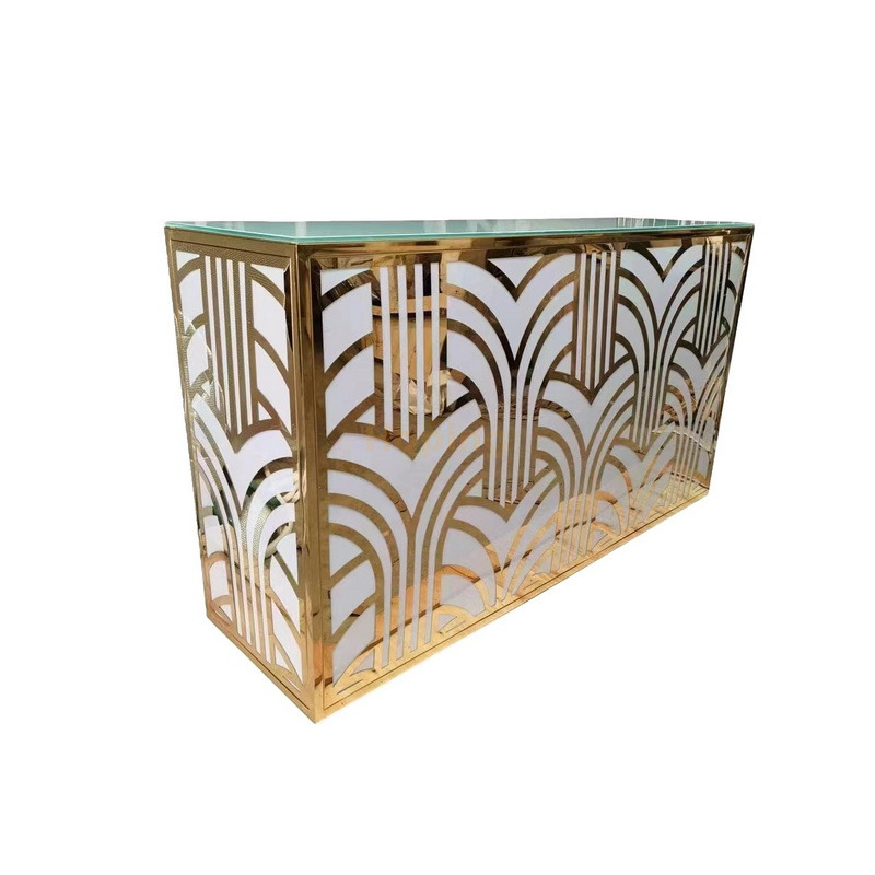 Narrow Hallway Dressing Desk Stainless Steel Dining Table Hotel Bedroom Console