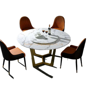 Trumbull Round Pedestal Dining Table with Fluted Base Modern Table with Butterfly Extension Ceramic Living Room Furniture Round Dining Table