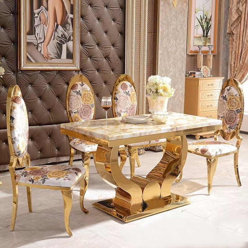 Chinese Factory Banquet Wedding French Glass Top Saudi Arabia Dubai Restaurant Dining Table