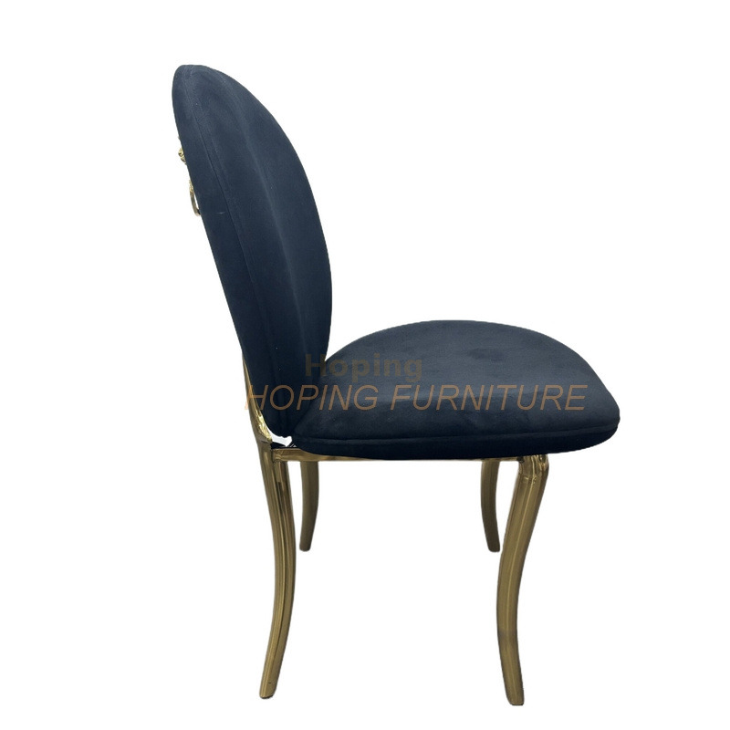 2026 New Lion Head Decoration Back Wedding Chair Banquet Chaifr Style Hotel Lobby Furniture Fabric Chairs