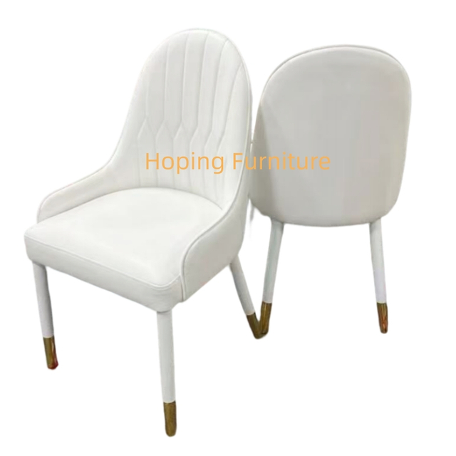 Rattan Hardware Decor White Furniture Dining Table Chair Wedding Chair White Gold Living Room Chair