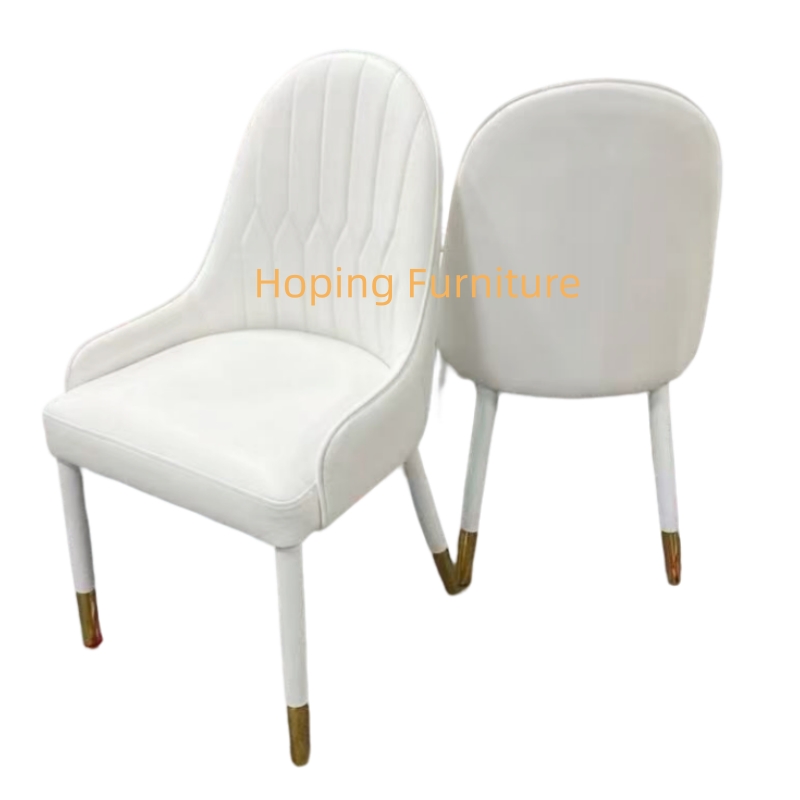 Rattan Hardware Decor White Furniture Dining Table Chair Wedding Chair White Gold Living Room Chair