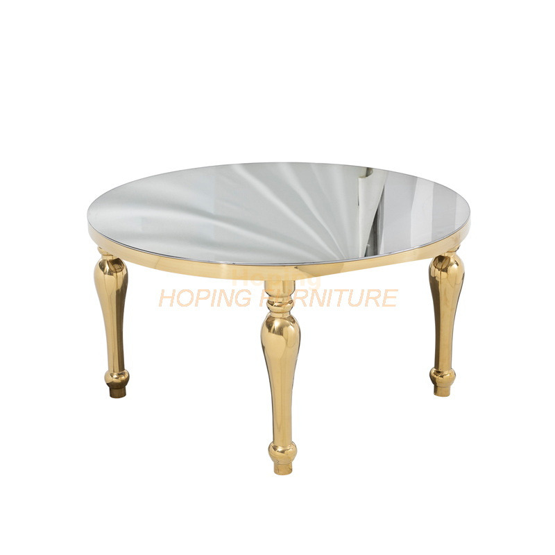 1+6 One Big Six Small Tables Set High-End White Marble Coffee Table with Stainless Steel Base
