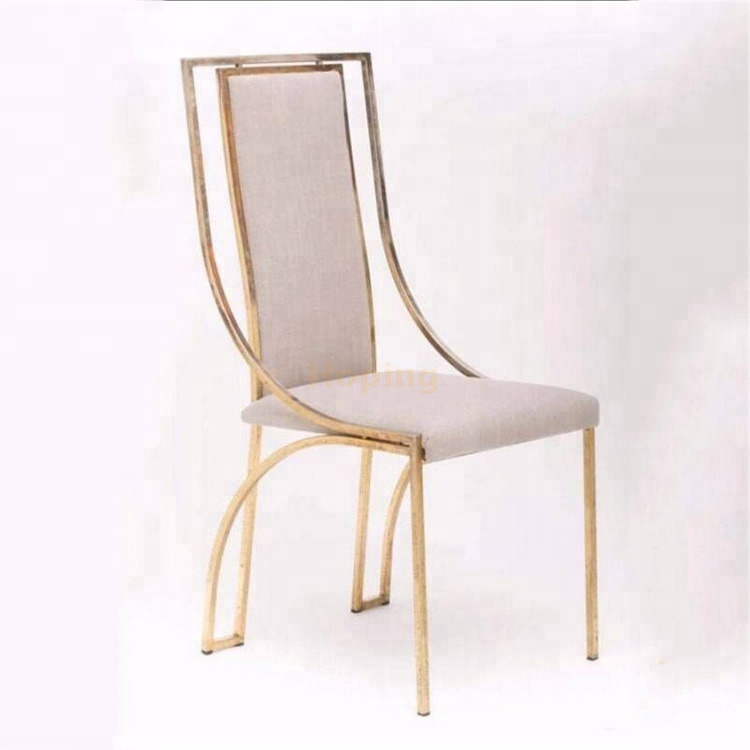 Home Furniture Fancy Banqueting Outdoor Event White and Gold Restaurant Chairs