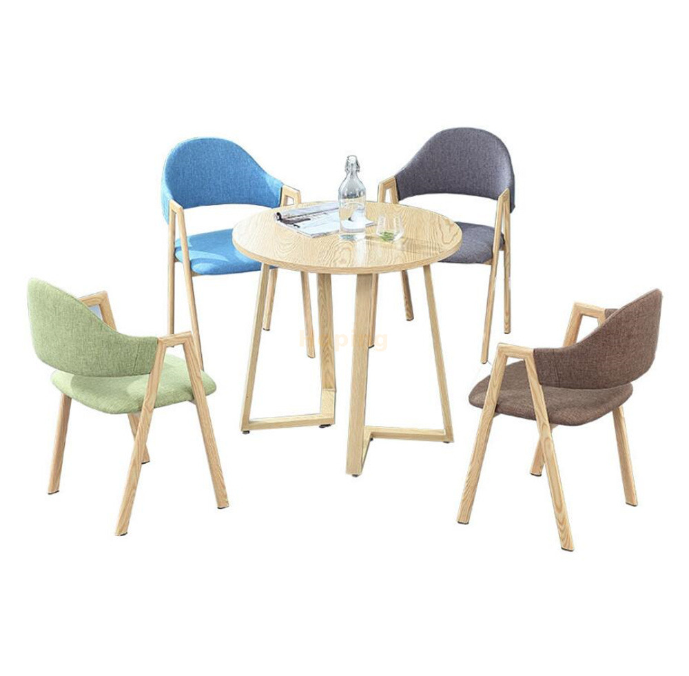 Modern Coffee Bar Milk Tea Shop Dessert Western Restaurant Furniture to Discuss Leisure Reception Desk Chair Combination Sofa Chair