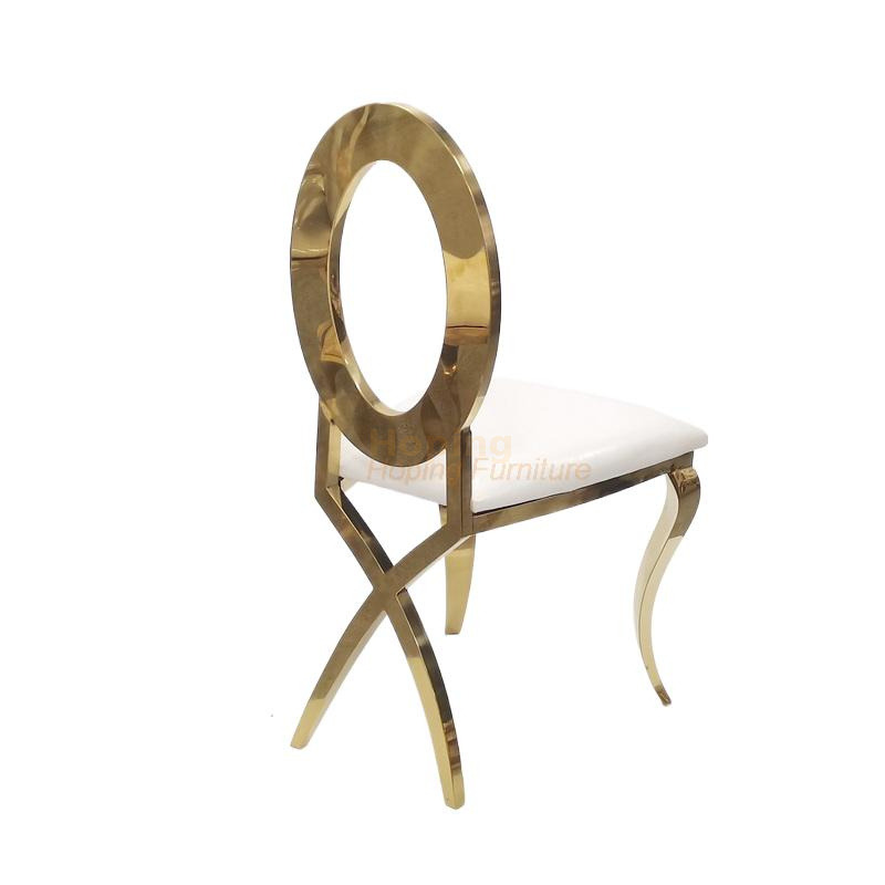 Modern Stainless Steel Home Furniture Set Table Dining Chair Metal Legs Long Table Gold Metal Leg Oval Back Painted Dining Chairs White Wedding Seating Chair