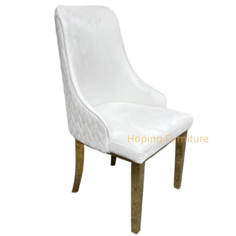 Modern Design Velvet Dining Chairs with Metal Legs Comfortable Restaurant Sofa Bedroom Home Dining Room Chairs