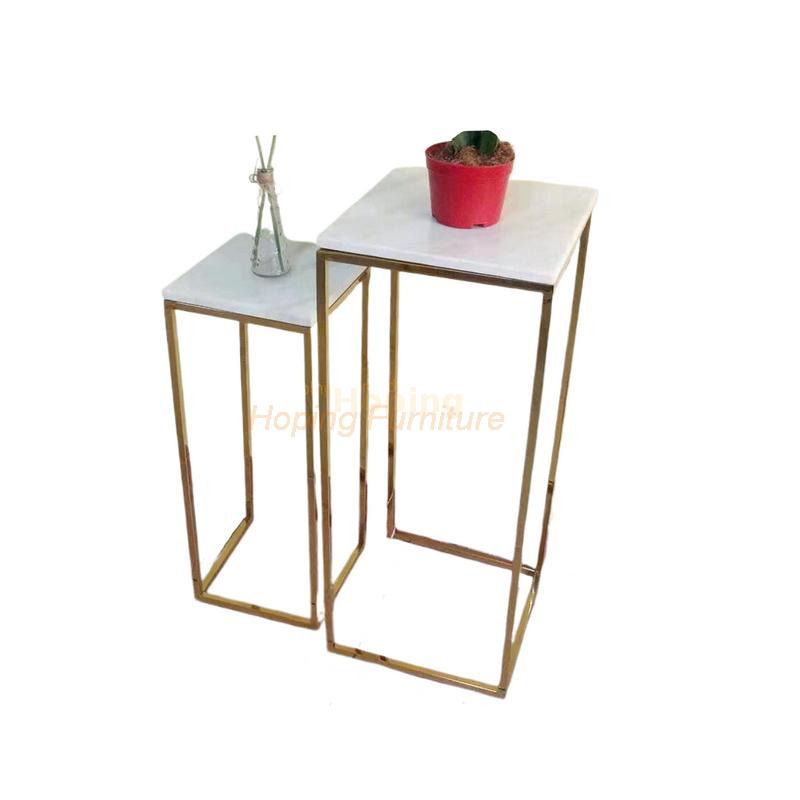 Square Dining Room Side Table Modern Design Wedding Flower Extendable Coffee Table