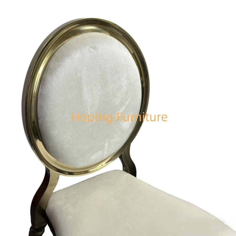 White Velvet Stacking Modern Metal Hotel Restaurant Wedding Banquet Dining Furniture Chair