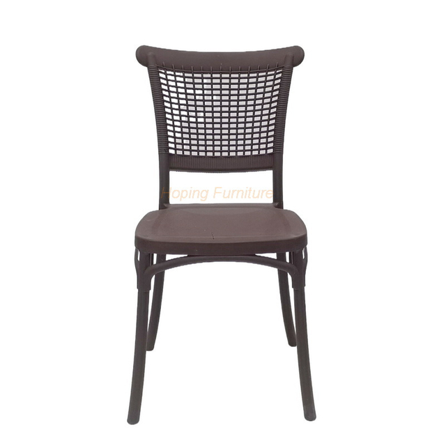 Simple Style Chaise En Plastique Square Back Chair Restaurant Banquet Dining Chair
