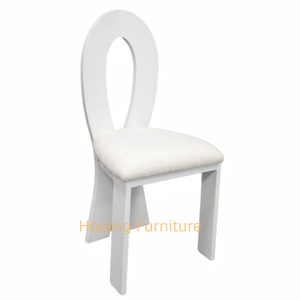 Hot Selling Wholesale Cheap Modern Fabric Dining Chairs with White Metal Leg Cafe Chair