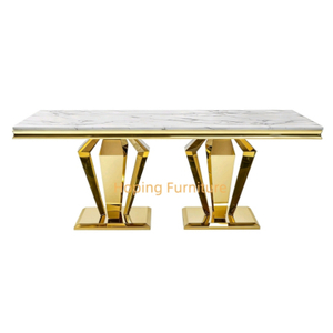 Large Dining Table Seats 12 Modern Hotel Hall Banquet Wedding Living Room Furniture with Glass or Marble Top New Designer Dining Table