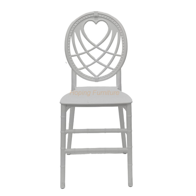 Cheap Outdoor Patio Dining Table Set White Banquet Chair Round Back Plastic Dining Chair