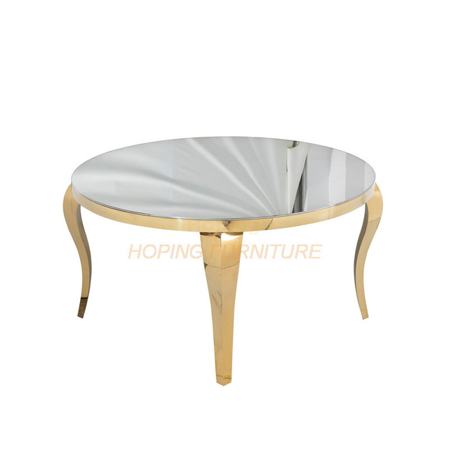 1+6 One Big Six Small Tables Set High-End White Marble Coffee Table with Stainless Steel Base