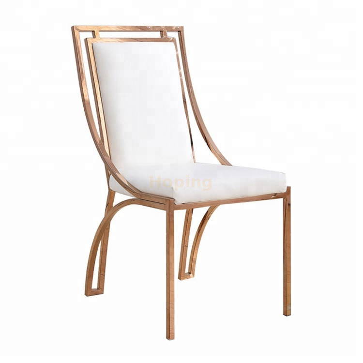 Home Furniture Fancy Banqueting Outdoor Event White and Gold Restaurant Chairs