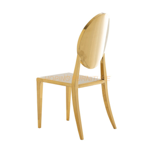 New Round Flower Cross Back Ghost Chair Wedding Hotel Banquet Dining Chair