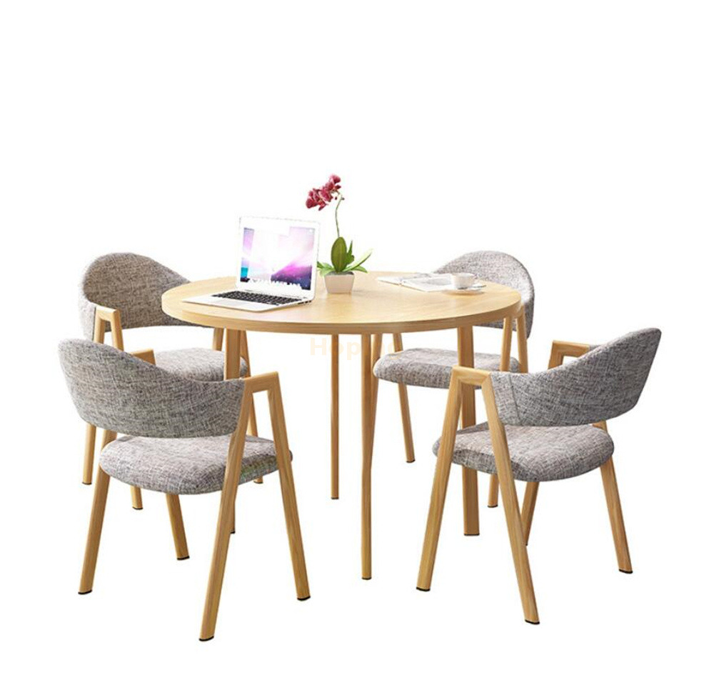 Modern Coffee Bar Milk Tea Shop Dessert Western Restaurant Furniture to Discuss Leisure Reception Desk Chair Combination Sofa Chair