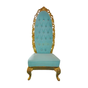 Tiffany Blue Wedding Event Party High-Back King Throne Chair For Hotel Banquet Wedding