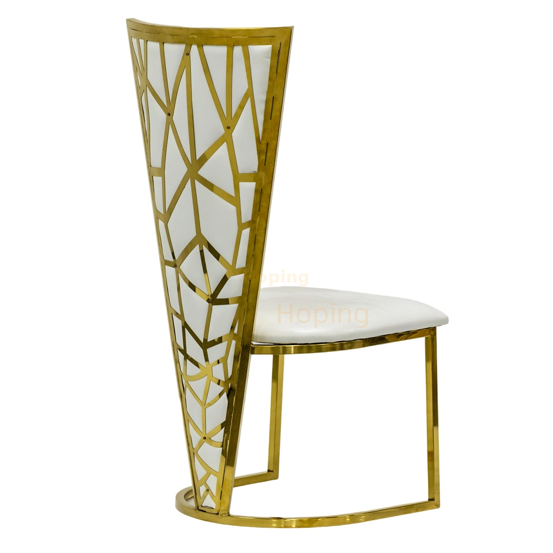 Commercial Luxury Modern High Back Dining Chair Hotel Dining Room Restaurant Banquet Event Wedding Soft Seat Dinning Chair