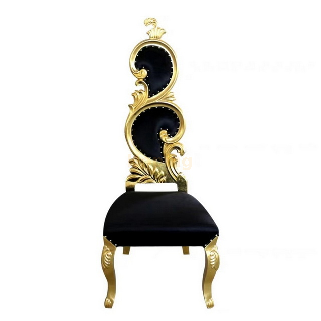 Dragon Design High Back Golden Sofa Chair for Wedding Ceremony Hotel Banquet Night Club 