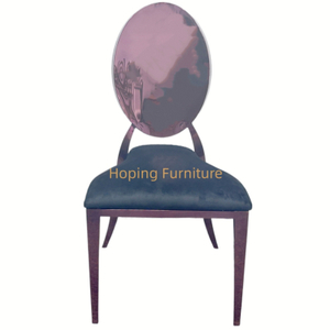 Wholesale Event Outdoor Furniture Stainless Steel Purple Round Back Banquet Chairs Metal Dining Chair Stacking Restaurant Chair