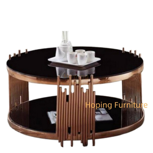 Modern Luxury Restaurant Dining Hotel Banquet Wedding Event Furniture Glass Top Round Table