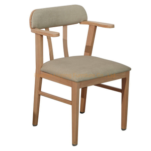 French Style Decoration Wood Dining Table Chair Classical Style Furniture Restaurant Set Booth Seating Leisure Chair Club Bar PU Leather Tufted Back Corner