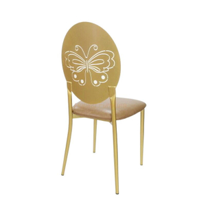 Restaurant Chairs New Design Metal Steel Steel Wedding Chair Hotel Banquet Chair for Wholesale
