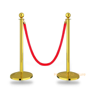 Traffic Barrier Welcome Pole Hotel Hanging Rope One-Meter Line Railing Stainless Steel Queue Line Post Stand