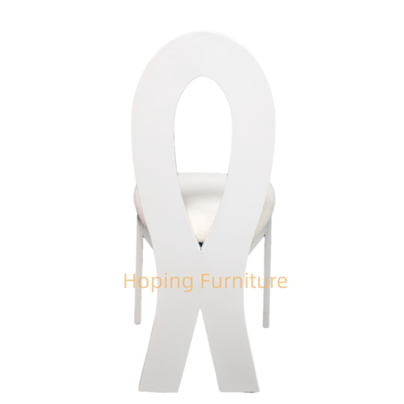 Hot Selling Wholesale Cheap Modern Fabric Dining Chairs with White Metal Leg Cafe Chair