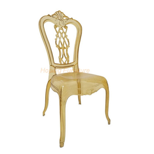 Most Popular Gold Resin Plastic Wedding Restaurant Dining Chair