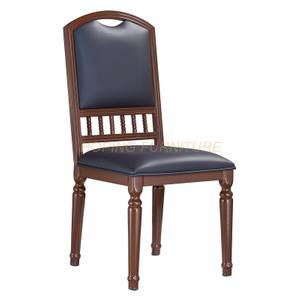 Classic Lobby Ergonomic Executive Solid Color Backrest Wood Office Chair