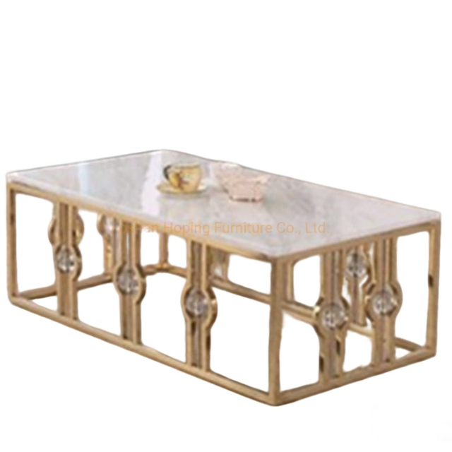 Modern Coffee Table / Metal Living Room Table /Console Table / Side Table / Stainless Steel Coffee Table / Rectangle Coffee Table