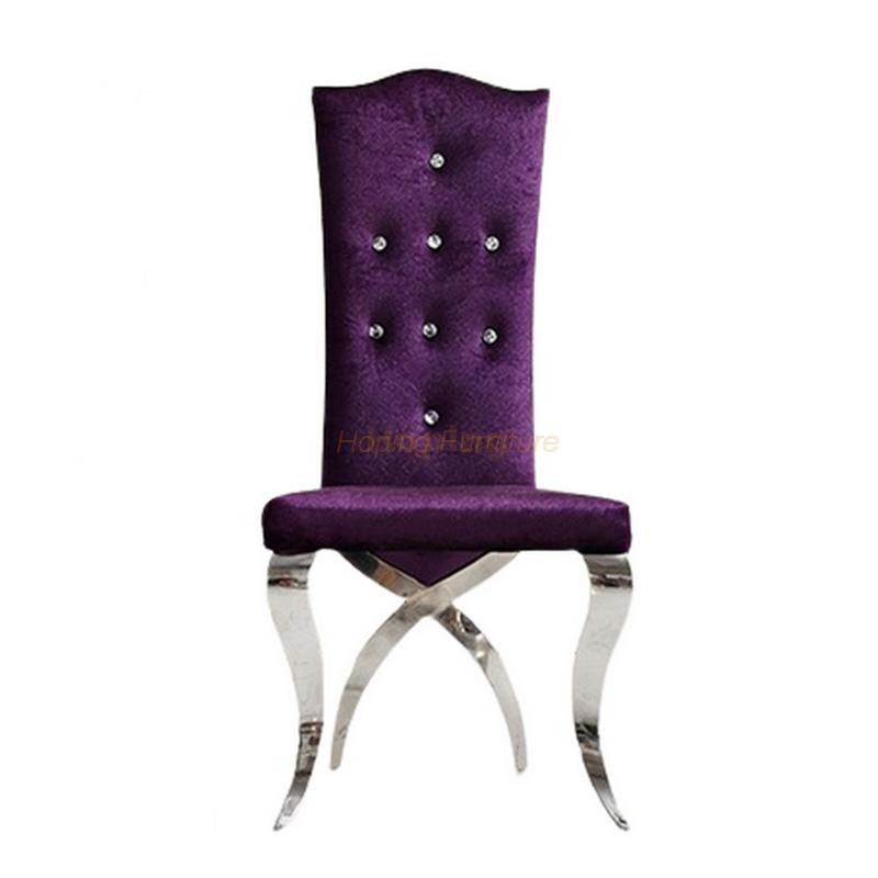 High Cross X Back Hotel Banquet Event Party Fabric Restaurant Black Velvet Dining Chairs