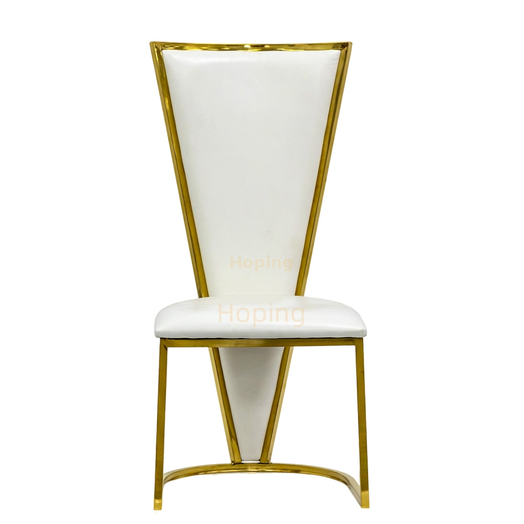 Commercial Luxury Modern High Back Dining Chair Hotel Dining Room Restaurant Banquet Event Wedding Soft Seat Dinning Chair
