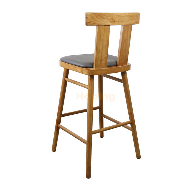 Wholesale Wood Cafe Restaurant Bar Stool Cafe High Chair Counter Stools Restaurant Bar Stool