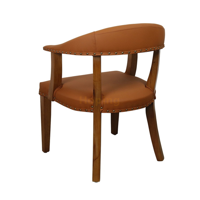 Vintage Luxury Upholstered Velvet Oak Wood Dining Chair for Restaurant Dining Banquet 